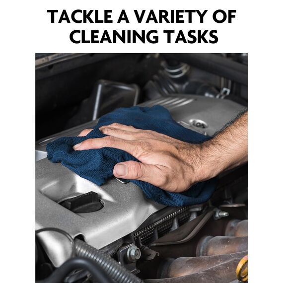 Fantasticlean Mikrofaser Reinigungstücher, 75 Stück pro Rolle Abreißbare Putztücher, Wiederverwendbare Fusselfreie Lappen für Auto, Küche und Haus 30x30cm-Marineblau
