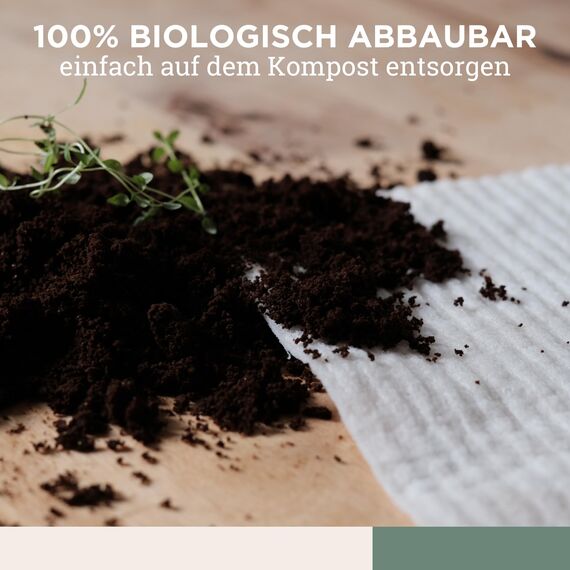 Ligarti Schwammtücher aus Holz (100% öko & waschbar) 3er Set Spültücher nachhaltig kompostierbar I Allzwecktücher für den Haushalt Made in Germany I Spüllappen, Spülschwamm kompostierbar