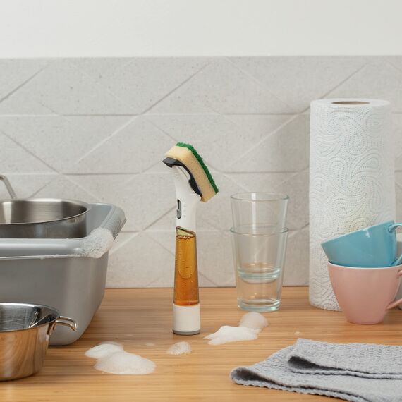 Dishmatic Grün Allzweck-Spülschwamm Nachfüllköpfe - Küche Spülgriff Nachfüller | 9 x 3 Stück | 27 Stück (1er Pack)