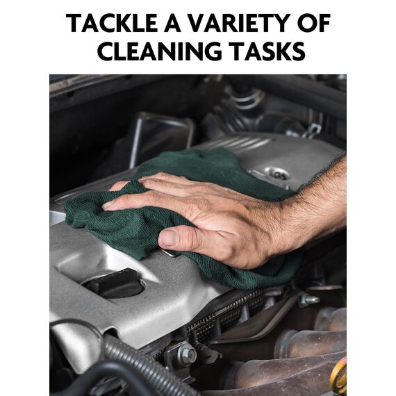 Fantasticlean Mikrofaser Reinigungstücher, 75 Stück pro Rolle Abreißbare Putztücher, Wiederverwendbare Fusselfreie Lappen für Auto, Küche und Haus 30x30cm-Waldgrün