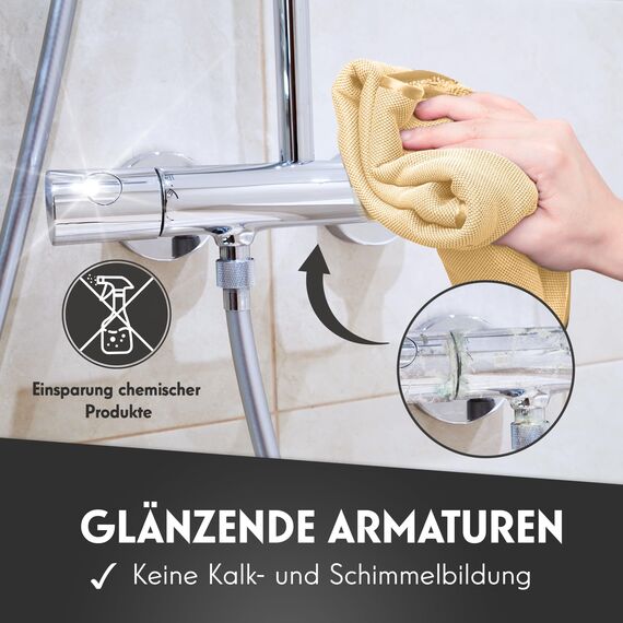 NATARO® 2 Stück Fast Dry it. Premium Trockentuch für Duschkabine, Auto, Haushalt, Camping – DAS ORIGINAL – extra saugfähiges Microfasertuch, fusselfrei, kratzfrei Shiny Wipes Tücher 40x50cm