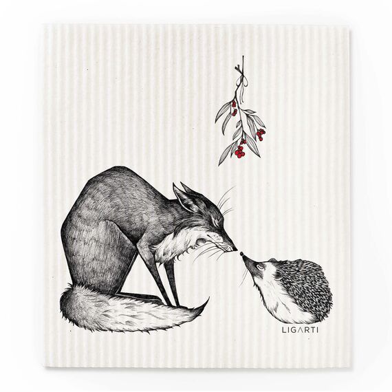 Ligarti® Schwammtücher aus Holz (100% öko & waschbar) 3er Set Spültücher nachhaltig kompostierbar I Allzwecktücher für den Haushalt Made in Germany I Spüllappen, Spülschwamm (Kuscheltiere)