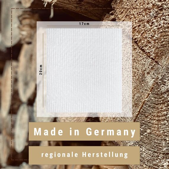 Ligarti Schwammtücher aus Holz (100% öko & waschbar) Set Spültücher nachhaltig kompostierbar I Allzwecktücher für den Haushalt Made in Germany I Spüllappen kompostierbar, Spülschwamm (Grau I 6Set)