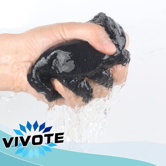 VIVOTE Microfaser-Reinigungstücher Grau Küchenlappen Haushalts Putzlappen super saugfähig und dick Spüllappen Mehrzweck Waschlappen Staubwischen 30cm X 30cm 20 Stück