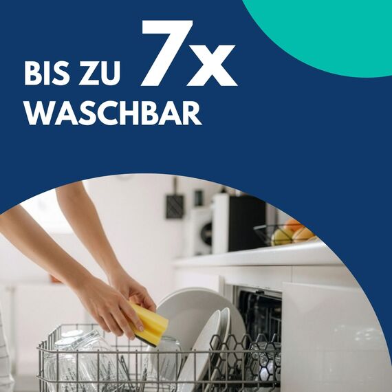 SONTY Spülschwamm XL Gelb/Schwarz aus Österreich - 10x Profi Jumbo Schwamm - Küchenschwamm mit Schleifmittel - Topfreiniger Putzschwamm Küche gegen hartnäckigen Schmutz (15 x 7 x 4 cm - 10 Schwämme)