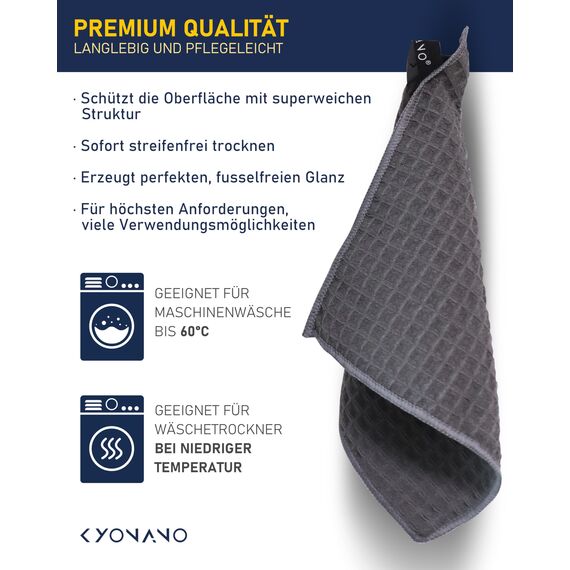 KYONANO Barista Zubehör, Barista Tuch Set 4 Stück, 30x30 cm Reinigungstuch zum reinigen Ihres Kaffee Equipments, extrem saugstarke, Barista Lappen für Dampflanze und Siebträgermaschine