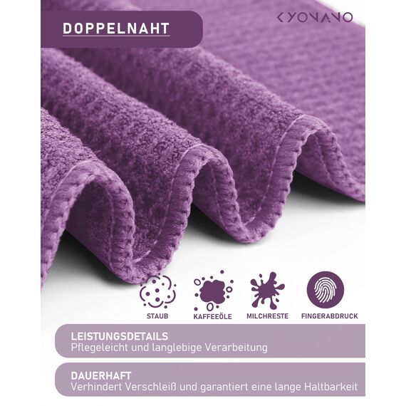 KYONANO Barista Zubehör, Barista Tuch Set 4 Stück, 30x30 cm Reinigungstuch zum reinigen Ihres Kaffee Equipments, extrem saugstarke, Barista Lappen für Dampflanze und Siebträgermaschine