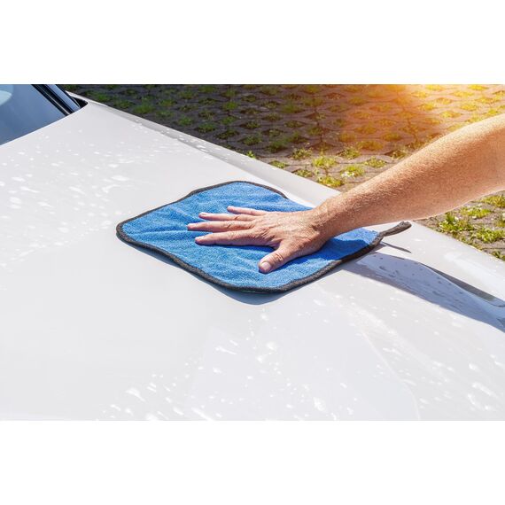 Kemes Mikrofasertücher Auto Innenraum Haushaltsreinigung Putztücher 500GSM Mircofaser Poliertuch 30x30cm (Blau, 6)