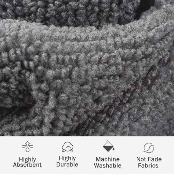 VIVOTE Mikrofasertücher Grau Spüllappen Küchenlappen super saugfähig und dick Haushalts Putzlappen microfaser Küche Putztücher Mehrzweck Staubwischen 30 cm X 30 cm 9 Stück