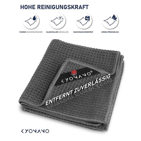 KYONANO Barista Zubehör, Barista Tuch Set 4 Stück, 30x30 cm Reinigungstuch zum reinigen Ihres Kaffee Equipments, extrem saugstarke, Barista Lappen für Dampflanze und Siebträgermaschine