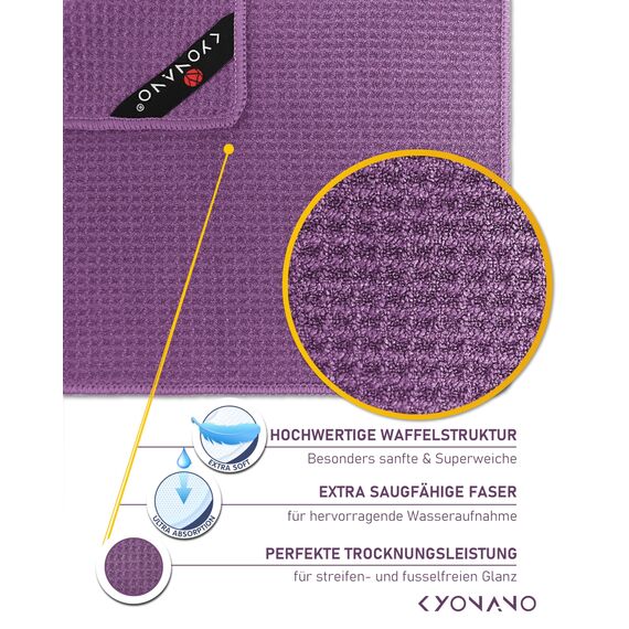 KYONANO Barista Zubehör, Barista Tuch Set 4 Stück, 30x30 cm Reinigungstuch zum reinigen Ihres Kaffee Equipments, extrem saugstarke, Barista Lappen für Dampflanze und Siebträgermaschine