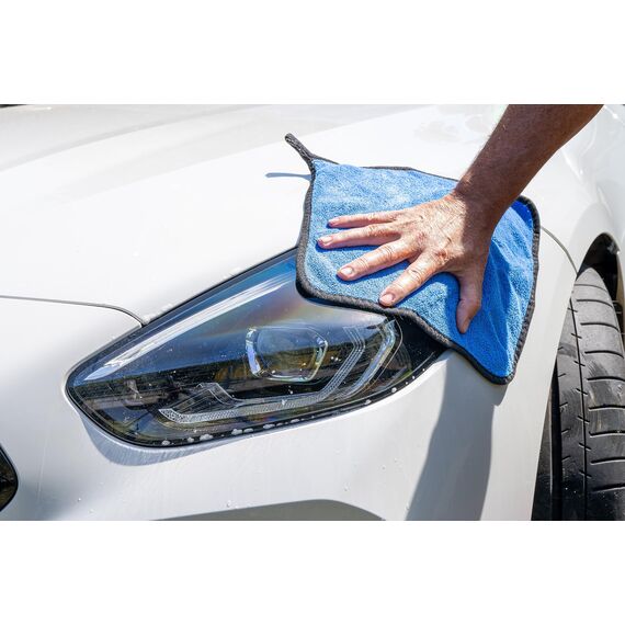Kemes Mikrofasertücher Auto Innenraum Haushaltsreinigung Putztücher 500GSM Mircofaser Poliertuch 30x30cm (Blau, 6)