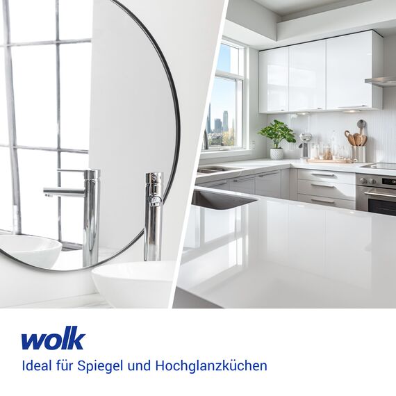 wolk Waffeltücher - Mikrofasertuch mit Waffelstruktur - 10 Stück - Größe: 38 x 38 cm - Farbe: weiß - Lappen, Reinigungstücher, Putztücher - Bad, Küche, Gastronomie