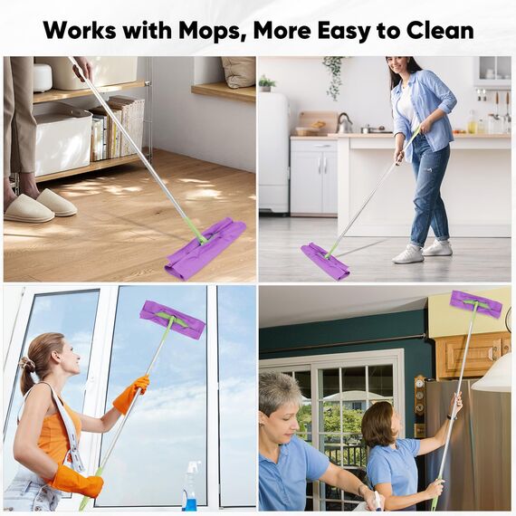 HOMEXCEL Mikrofaser-Glasreinigungstücher 12 Stück, fusselfrei, fleckenfrei, wiederverwendbar zur Reinigung von Fenstern, Glas, Spiegeln, Bildschirmen, etc., 30 x 30cm