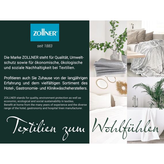 ZOLLNER 5er Set Microfaser Gläsertücher, Fenstertücher, 40x60 cm, grau