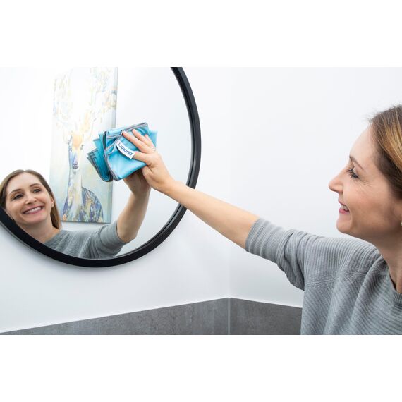 Liviona 16er Set Polarglanz Mikrofaser Glaspoliertücher – Spiegeltuch - Hochwertige Poliertücher für Hochglanzflächen, Spiegel, Gläser reinigt Streifen- und Fusselfrei (16 Stück Packung ca. 40x60)