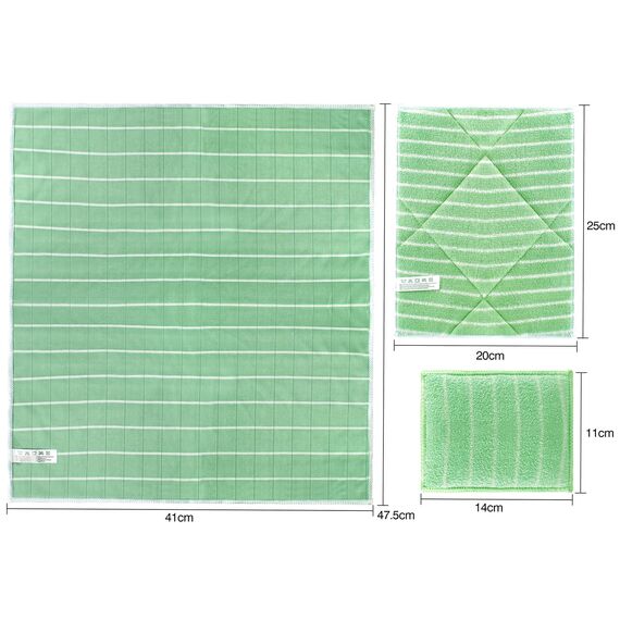 6 Stück Bambus Mikrofaser Fensterputztücher Wiederverwendbare Reinigungstücher Ultra saugstarke & fusselfreie Putzlappen
