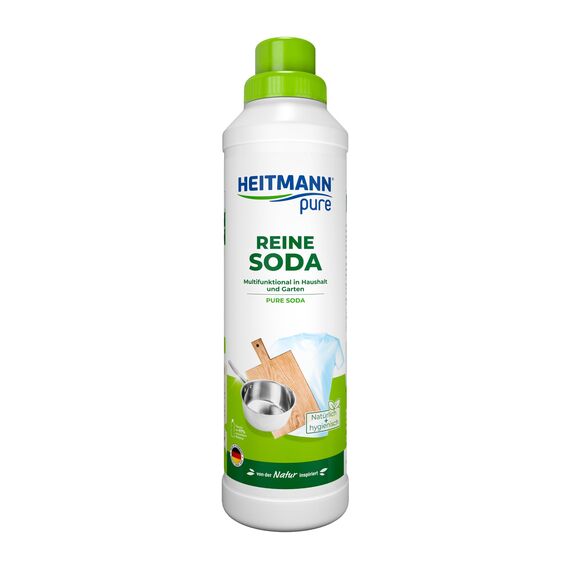 HEITMANN pure Reine Soda | Vielseitiger Reiniger für Fett, Schmutz, Flecken & Gerüche | Natürlich & umweltfreundlich | Für Haushalt & Garten | 750 ml