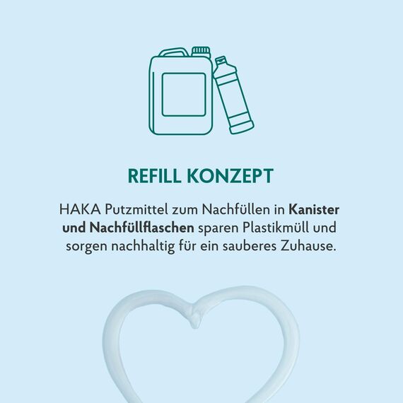 HAKA Kraftreiniger Spray, 3x 500ml, Badreiniger, starke Kalk- und Schmutzlösekraft, für Bad und Dusche, umweltfreundlich, Orangenduft, vegan