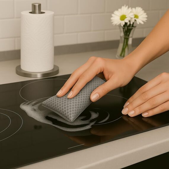 mr.Green – 4er Set Wiederverwendbare Schwämme – Waschbar, Langlebig, Geruchsneutral – Für Küche & Bad – Umweltfreundlich & Kratzfrei (Grau)