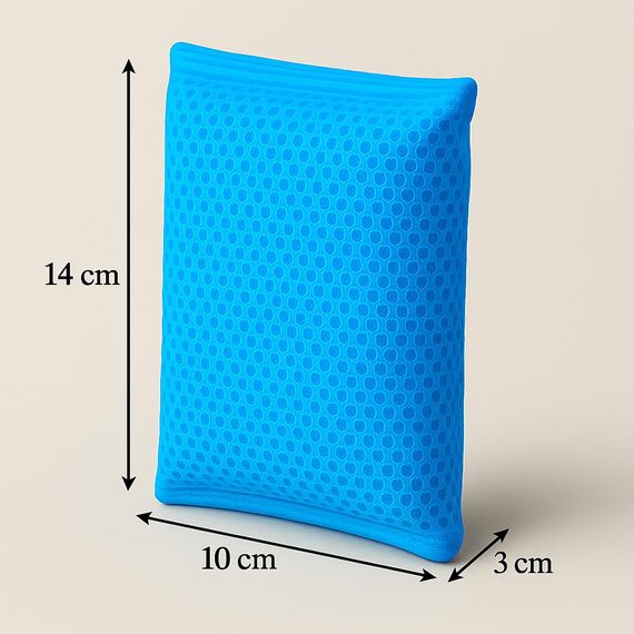 mr.Green – 4er Set Wiederverwendbare Schwämme – Waschbar, Langlebig, Geruchsneutral – Für Küche & Bad – Umweltfreundlich & Kratzfrei (Blau)