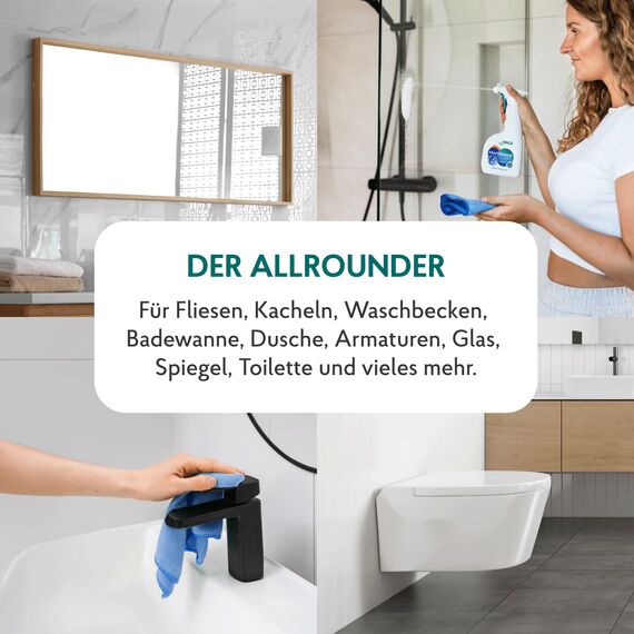 HAKA Kraftreiniger Spray Nachfüller, 3L, Badreiniger, starke Kalk- und Schmutzlösekraft, für Bad und Dusche, umweltfreundlich, Orangenduft, vegan