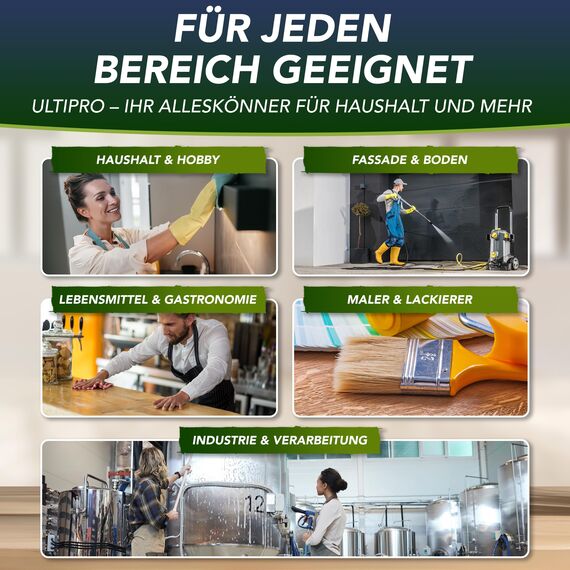 Ultipro Universalreiniger 500ml – aus 90ml Hochkonzentrat „139“ zum Selbstmischen | Allzweckreiniger für Haushalt & Hobby | Fettlöser, Nikotinlöser | biologisch abbaubar, kraftvoll, umweltfreundlich