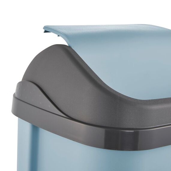 keeeper Mülleimer mit Schwingdeckel, 50 l, 38,5 x 29 x 66 cm, Swantje, Blau (Nordic Blue)