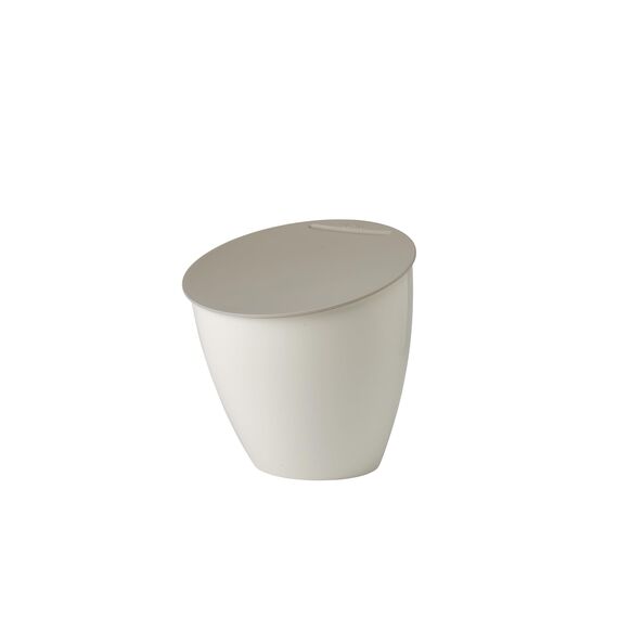 Mepal - Küchenabfalleimer Calypso - Kleiner Mülleimer mit Deckel - Komposteimer Küche - Ideal für die Küchenorganisation - Küchenhelfer & Spülmaschinenfest - 2200 ml - Nordic white