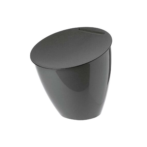 Mepal - Küchenabfalleimer Calypso - Kleiner Mülleimer mit Deckel - Komposteimer Küche - Ideal für die Küchenorganisation - Küchenhelfer & Spülmaschinenfest - 2200 ml - Titanium