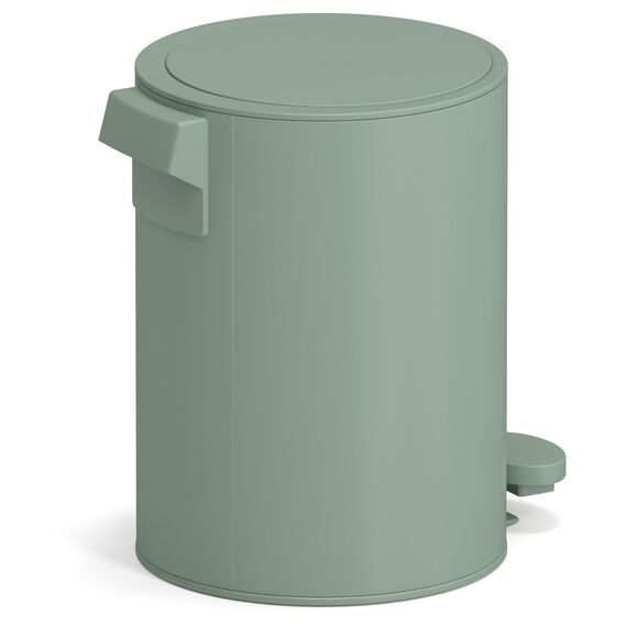 stardis 3 Liter Treteimer Edelstahl matt Softclose Klappdeckel leise schließend Inneneimer Mülleimer Abfalleimer Badeimer grün