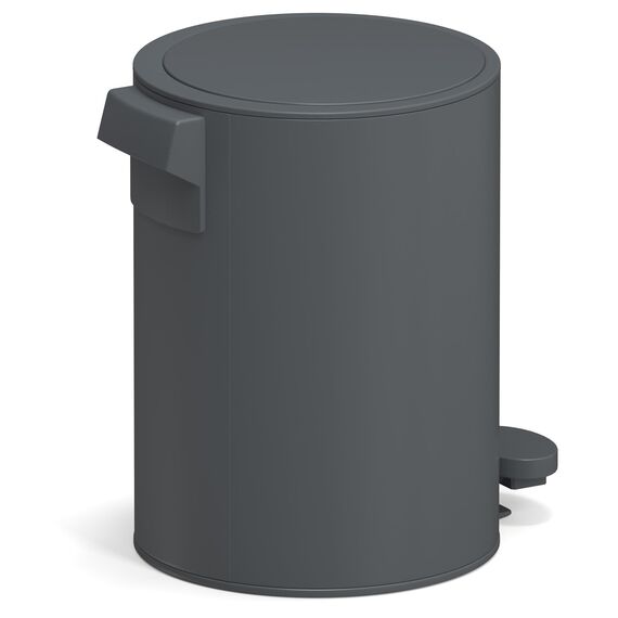 stardis 3 Liter Treteimer Edelstahl matt Softclose Klappdeckel leise schließend Inneneimer Mülleimer Abfalleimer Badeimer grau