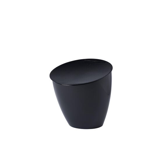 Mepal - Küchenabfalleimer Calypso - Kleiner Mülleimer mit Deckel - Komposteimer Küche - Ideal für die Küchenorganisation - Küchenhelfer & Spülmaschinenfest - 2200 ml - Nordic black