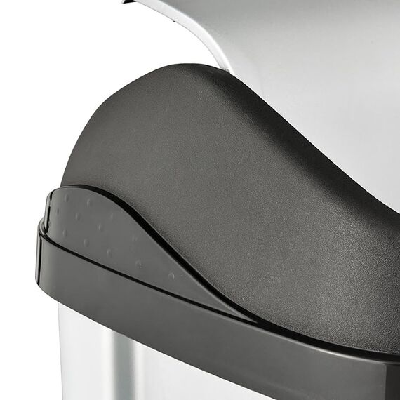 keeeper Mülleimer mit Schwingdeckel, 50 l, Swantje, Silber