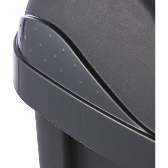 keeeper Mülleimer mit Schwingdeckel, 10 l, Swantje, Graphit-Grau (Packung mit 2)