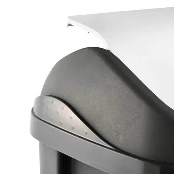 keeeper Mülleimer mit Schwingdeckel, 50 l, Swantje, Graphit-Grau