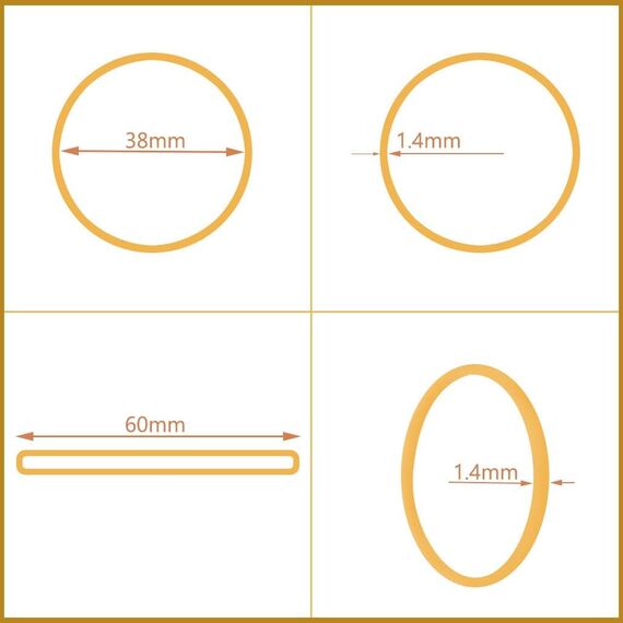 500 Stücke Gelb Gummibänder Gummiringe Große Gemischte Elastische Gummibänder Dehnbare Bänder Mülleimer Bänder für Haushalt, Arbeit, Büro