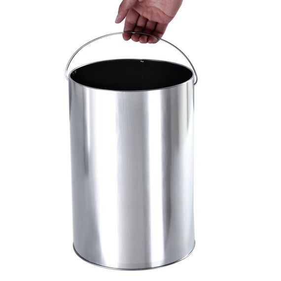 SONGMICS Standaschenbecher für draußen Mülleimer mit Aschenbecher Abfalleimer mit Inneneimer 60,5 x 24,5 cm 30 L Schwarz LTB17C