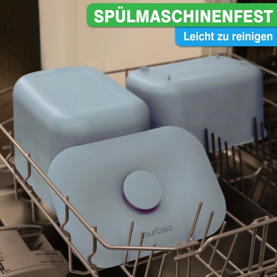 YourCasa Biomülleimer Küche 5L - Komposteimer für alltäglichen Biomüll Behälter - Spülmaschinenfest - Geruchsdicht mit Sieb & ergonomischen Griff - Bio Mülleimer Klein Komposter Bioeimer (Mint)