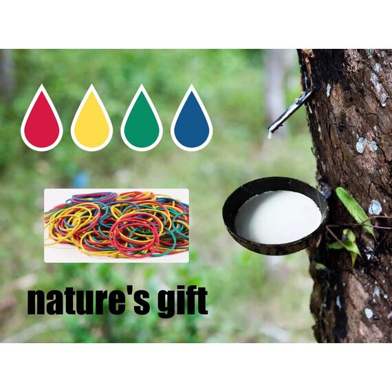 Gummiband Haushaltsgummi 300 Stücke Gummibänder Farbe Gummiringe Gummi 38 * 1.4 Gummiringe Essentials für Zuhause Büro Schule gummis