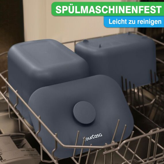 YourCasa Biomülleimer Küche 5L - Komposteimer für alltäglichen Biomüll Behälter - Spülmaschinenfest - Geruchsdicht mit Sieb & ergonomischen Griff - Bio Mülleimer Klein Komposter Bioeimer (Anthrazit)