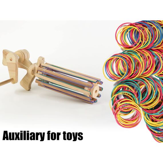 Gummibänder 600 Stücke Gummiringe Farbe 38 * 1.4 Gummiband Haushaltsgummi Bunte Gummi Essentials für Zuhause Büro Schule gummis