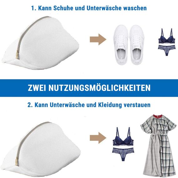 ecooe 2 Stück Wäschenetz Wäschesack für Schuhe Sneaker Multi Schutz Wäschenetz Wäschebeutel schuhwaschbeutel für Waschmaschine und die Reise