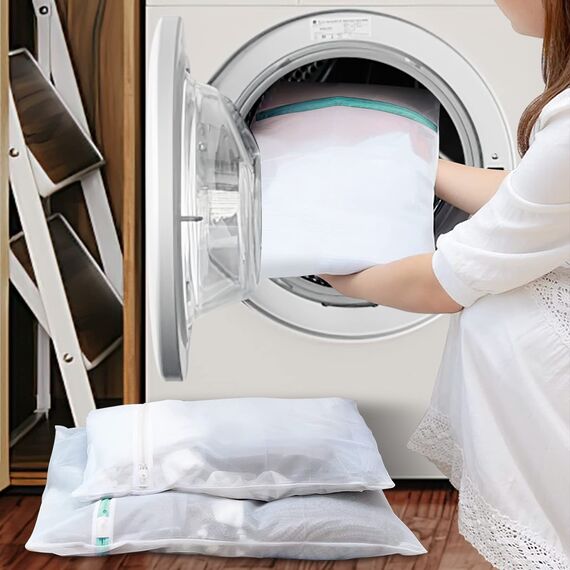 3 Stück Wäschesack, Wäschenetz für Waschmaschine, Wäschesack Schmutzwäsche Reise Kinder, Wäschebeute, Laundry Bag für Bh, Unterwäsche, Schuhe, Babykleidung, Kissen, Plüschtiere, Washing Bag 3 Set