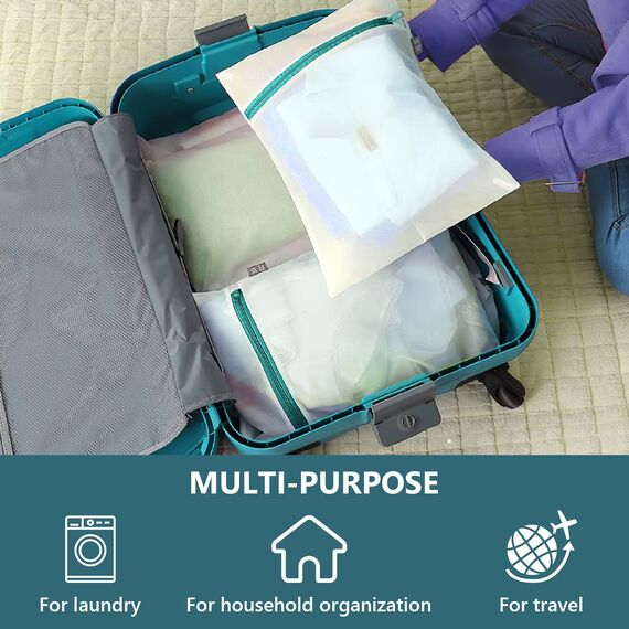 3 Stück Wäschesack, Wäschenetz für Waschmaschine, Wäschesack Schmutzwäsche Reise Kinder, Wäschebeute, Laundry Bag für Bh, Unterwäsche, Schuhe, Babykleidung, Kissen, Plüschtiere, Washing Bag 3 Set