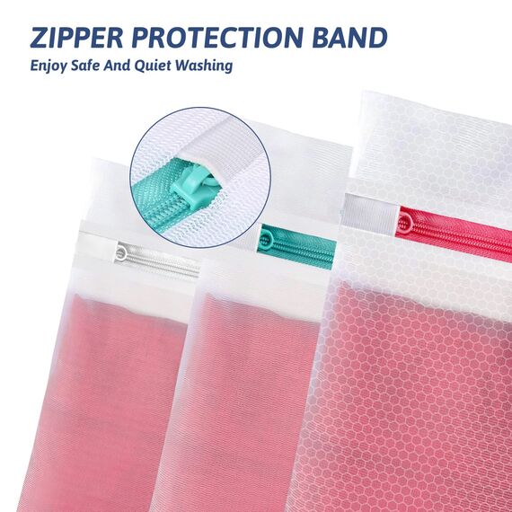 10 Stück Wäschesack, Wäschenetz für Waschmaschine, Wäschesack Schmutzwäsche Reise Kinder, Wäschebeute, Laundry Bag für Bh, Unterwäsche, Schuhe, Babykleidung, Kissen, Plüschtiere, Washing Bag