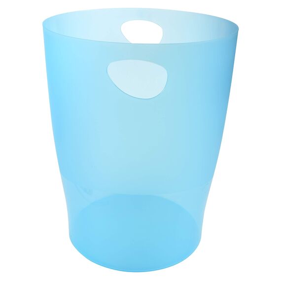 Exacompta 45399D ECOBIN 8er Pack Papierkörbe 15 Liter mit Griffen. Eleganter und robuster Papierkorb und Mülleimer im modernen Design farbig sortiert