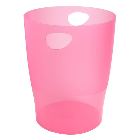 Exacompta 45399D ECOBIN 8er Pack Papierkörbe 15 Liter mit Griffen. Eleganter und robuster Papierkorb und Mülleimer im modernen Design farbig sortiert
