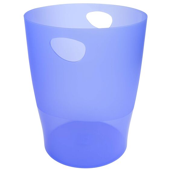 Exacompta 45310D 8er Pack ECOBIN Papierkorb 15 Liter mit Griffen. Eleganter und robuster Papierkorb und Mülleimer im modernen Design eisblau
