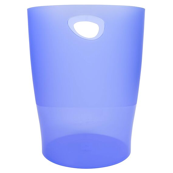 Exacompta 45310D 8er Pack ECOBIN Papierkorb 15 Liter mit Griffen. Eleganter und robuster Papierkorb und Mülleimer im modernen Design eisblau